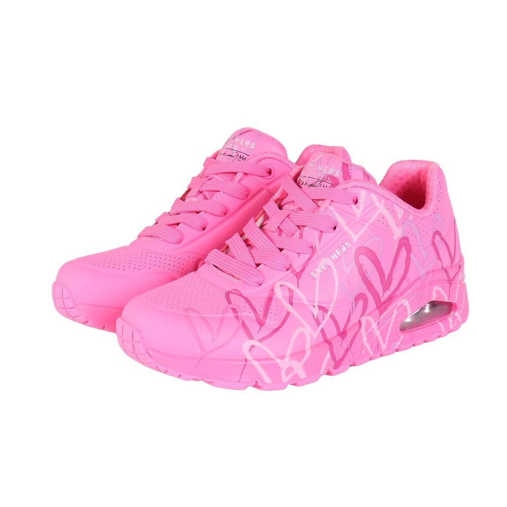 スケッチャーズ（SKECHERS）（レディース）カジュアルシューズ ウノ スプレッド ザ ラブ 155507-HTPK