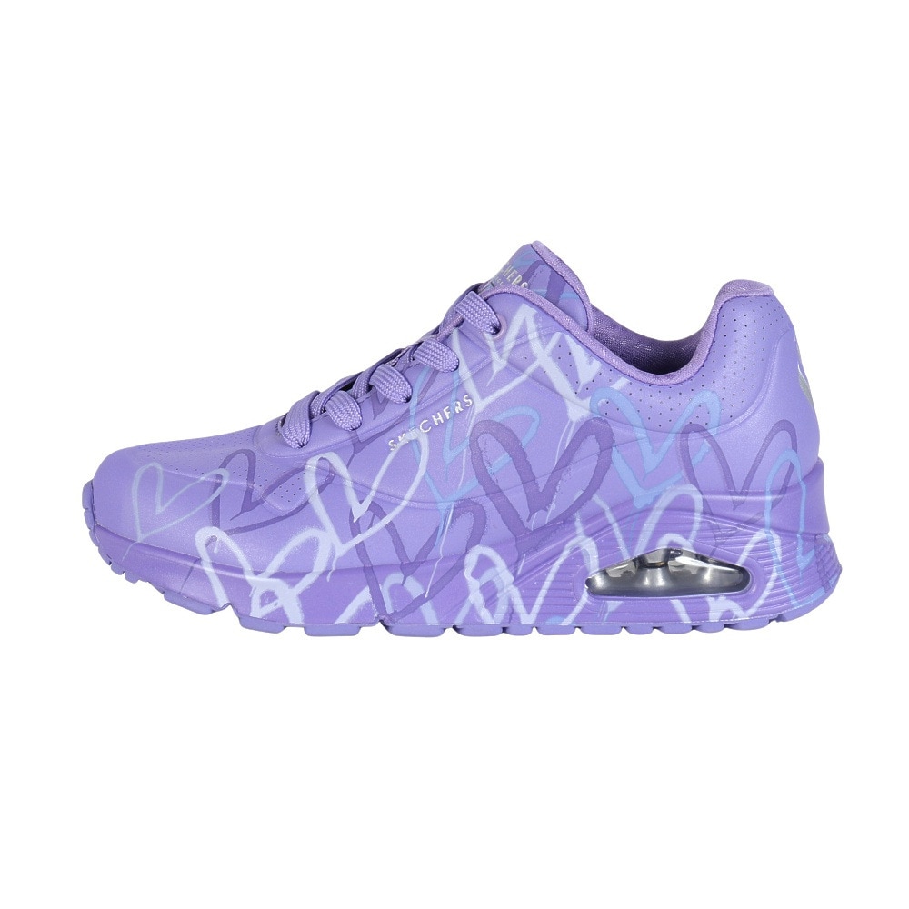 スケッチャーズ（SKECHERS）（レディース）カジュアルシューズ ウノ スプレッド ザ ラブ 155507-PUR