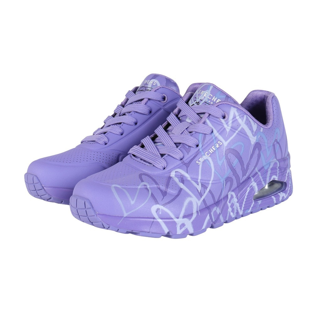 スケッチャーズ（SKECHERS）（レディース）カジュアルシューズ ウノ スプレッド ザ ラブ 155507-PUR