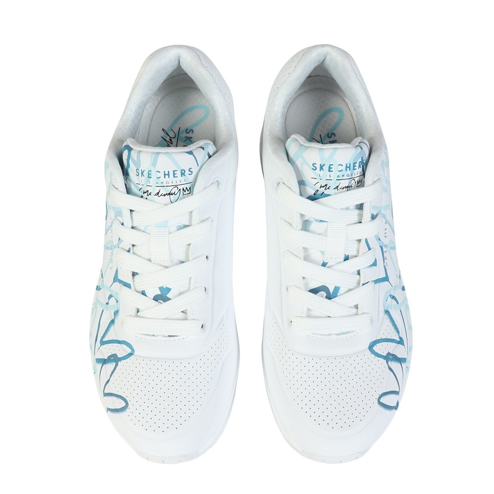 スケッチャーズ（SKECHERS）（レディース）カジュアルシューズ ウノ スプレッド ザ ラブ 155507-WBL