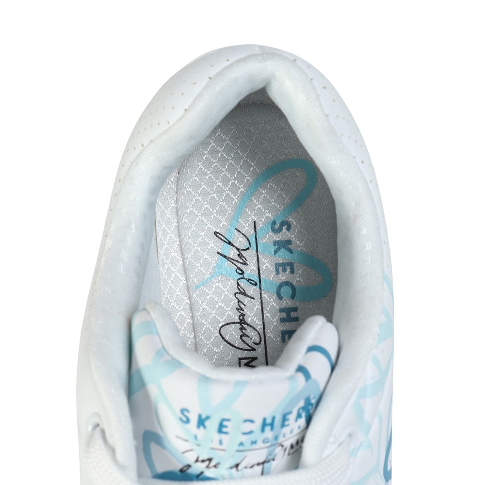 スケッチャーズ（SKECHERS）（レディース）カジュアルシューズ ウノ スプレッド ザ ラブ 155507-WBL