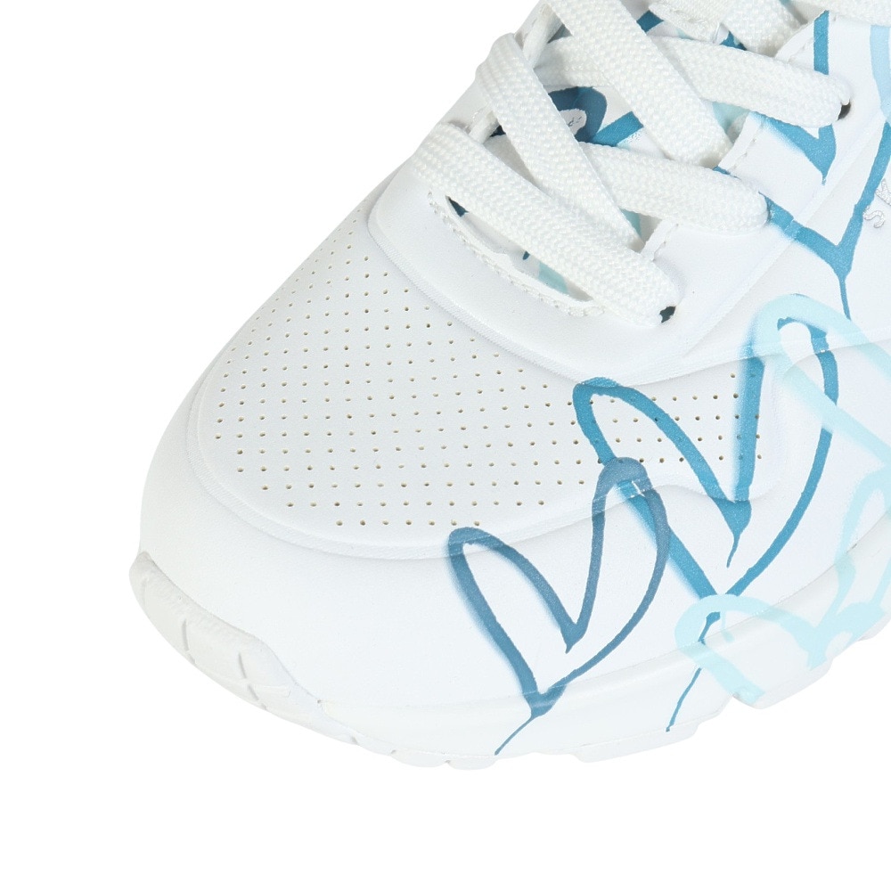 スケッチャーズ（SKECHERS）（レディース）カジュアルシューズ ウノ スプレッド ザ ラブ 155507-WBL