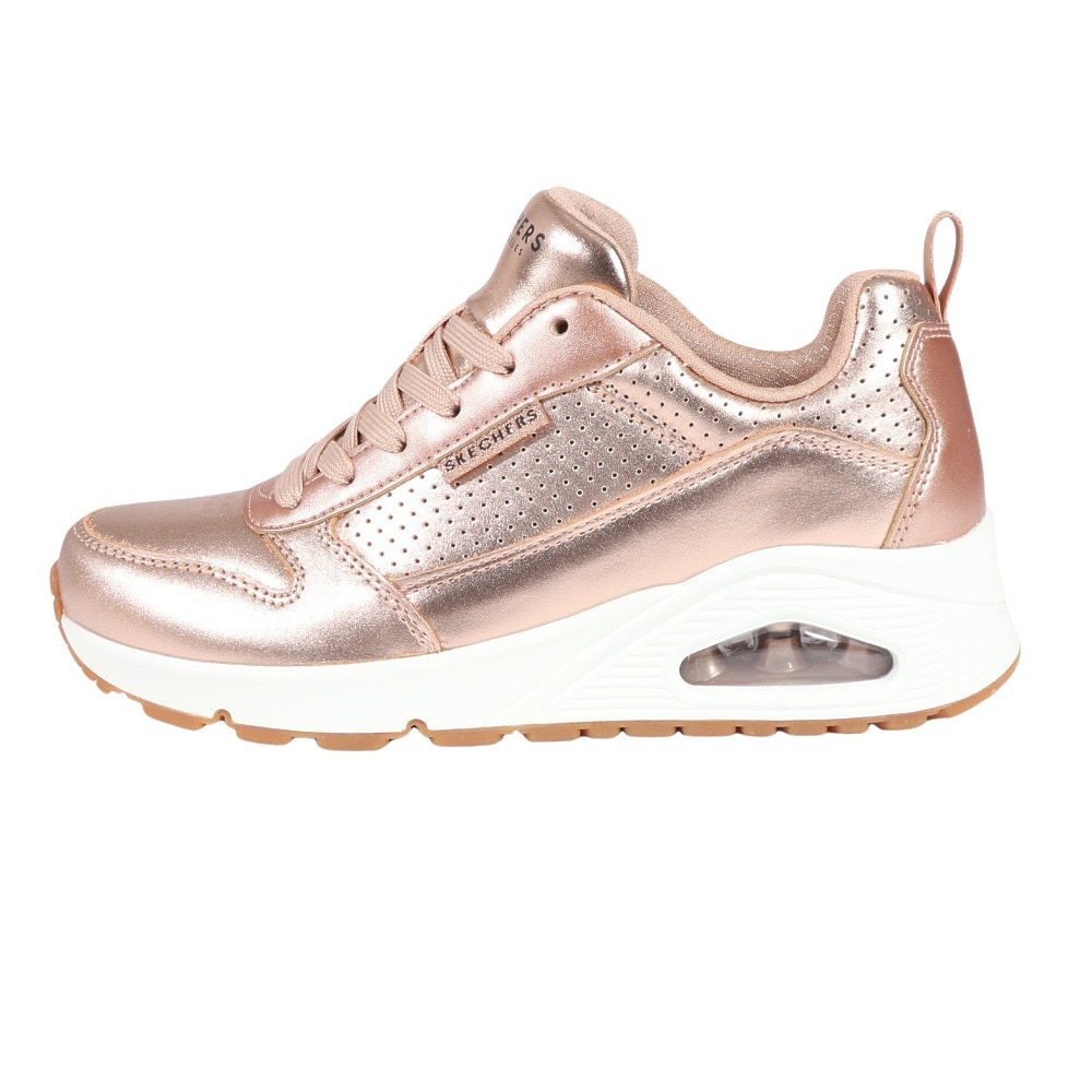 スケッチャーズ（SKECHERS）（レディース）カジュアルシューズ ウノ メタリックス 177109-RSGD