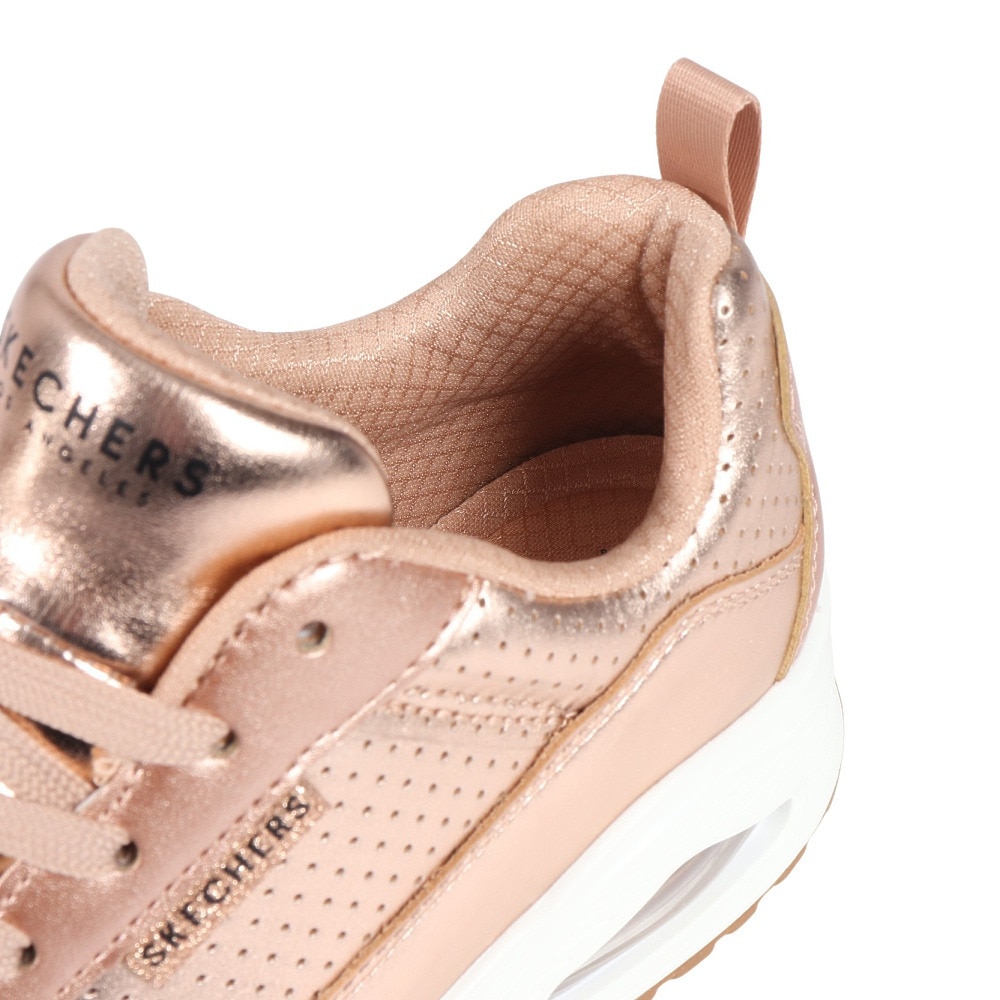 スケッチャーズ（SKECHERS）（レディース）カジュアルシューズ ウノ メタリックス 177109-RSGD
