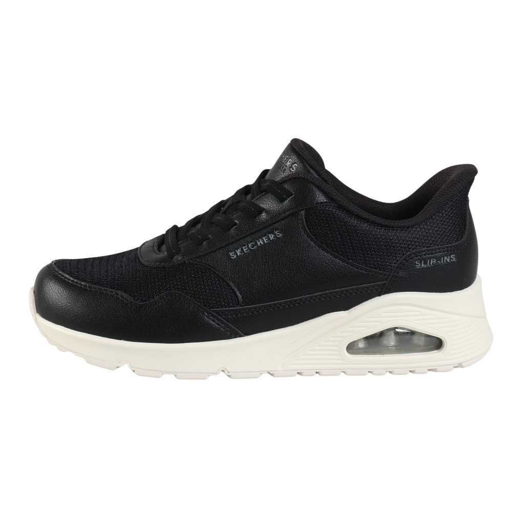 スケッチャーズ（SKECHERS）（レディース）カジュアルシューズ スリップインズ ウノ バンクシア 177117W-BLK