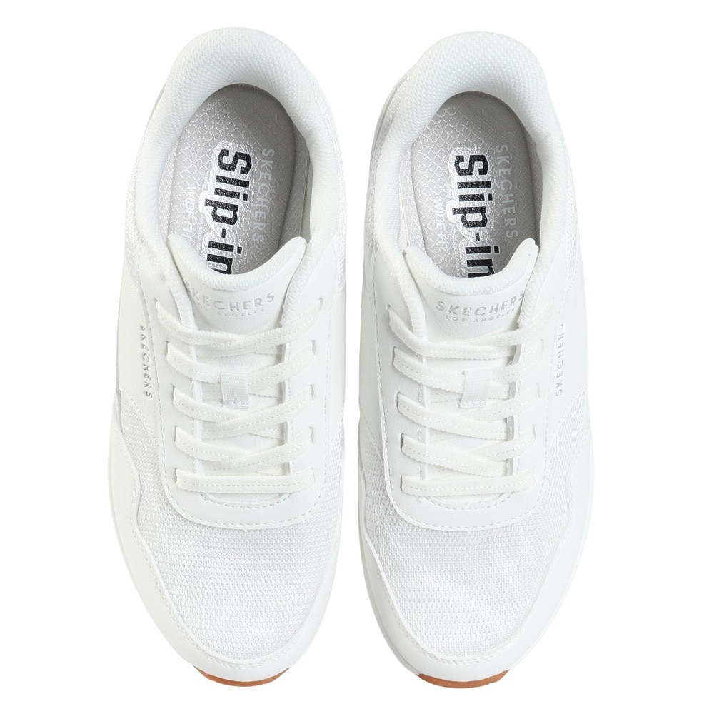 スケッチャーズ（SKECHERS）（レディース）カジュアルシューズ スリップインズ ウノ バンクシア 177117W-WHT