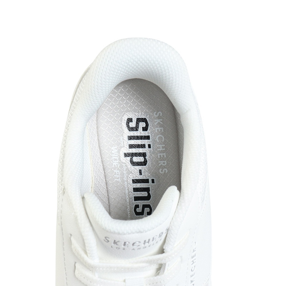 スケッチャーズ（SKECHERS）（レディース）カジュアルシューズ スリップインズ ウノ バンクシア 177117W-WHT