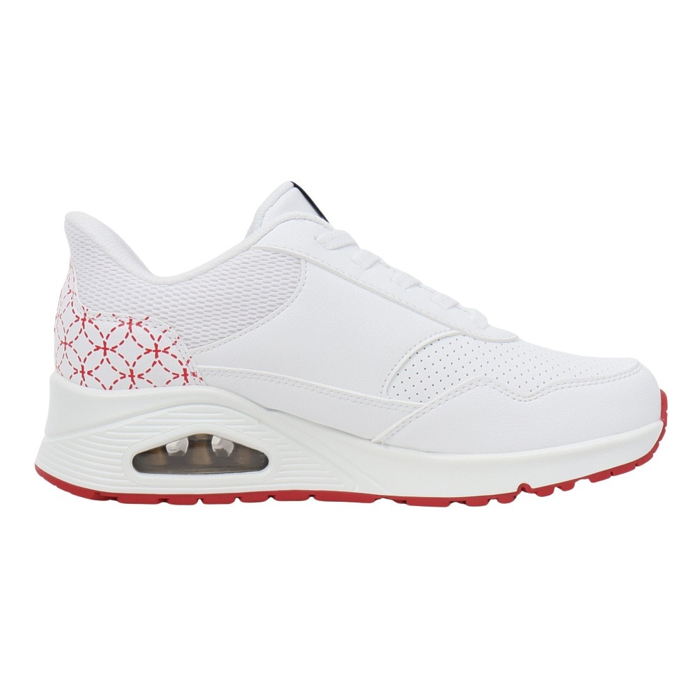 スケッチャーズ（SKECHERS）（レディース）カジュアルシューズ スリップインズ ウノ ワガラ プロスペリティ 177903W-WHT