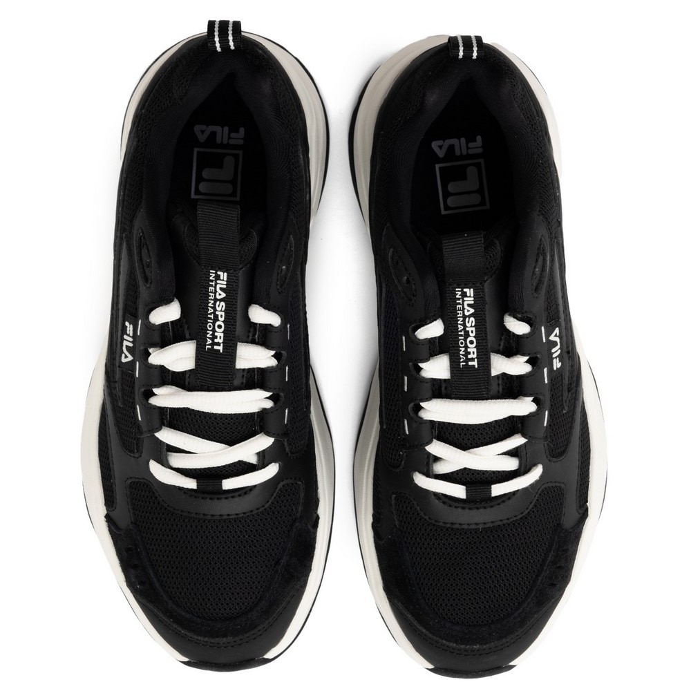 フィラ（FILA）（レディース）カジュアルシューズ ウッドブロック v2 ブラック 1RM02749G013 スニーカー スポーツ