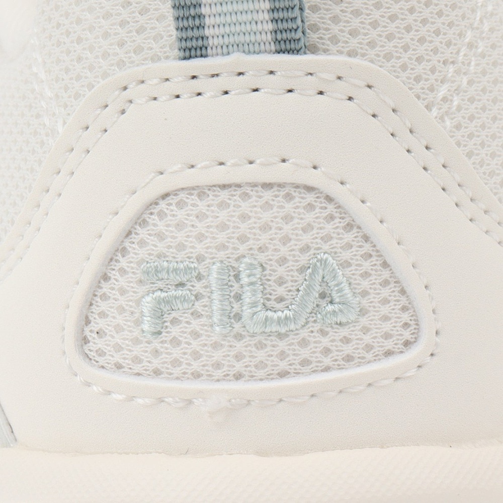 フィラ（FILA）（レディース）カジュアルシューズ ウッドブロック v2 ホワイト ブルー 1RM02749G150 スニーカー スポーツ