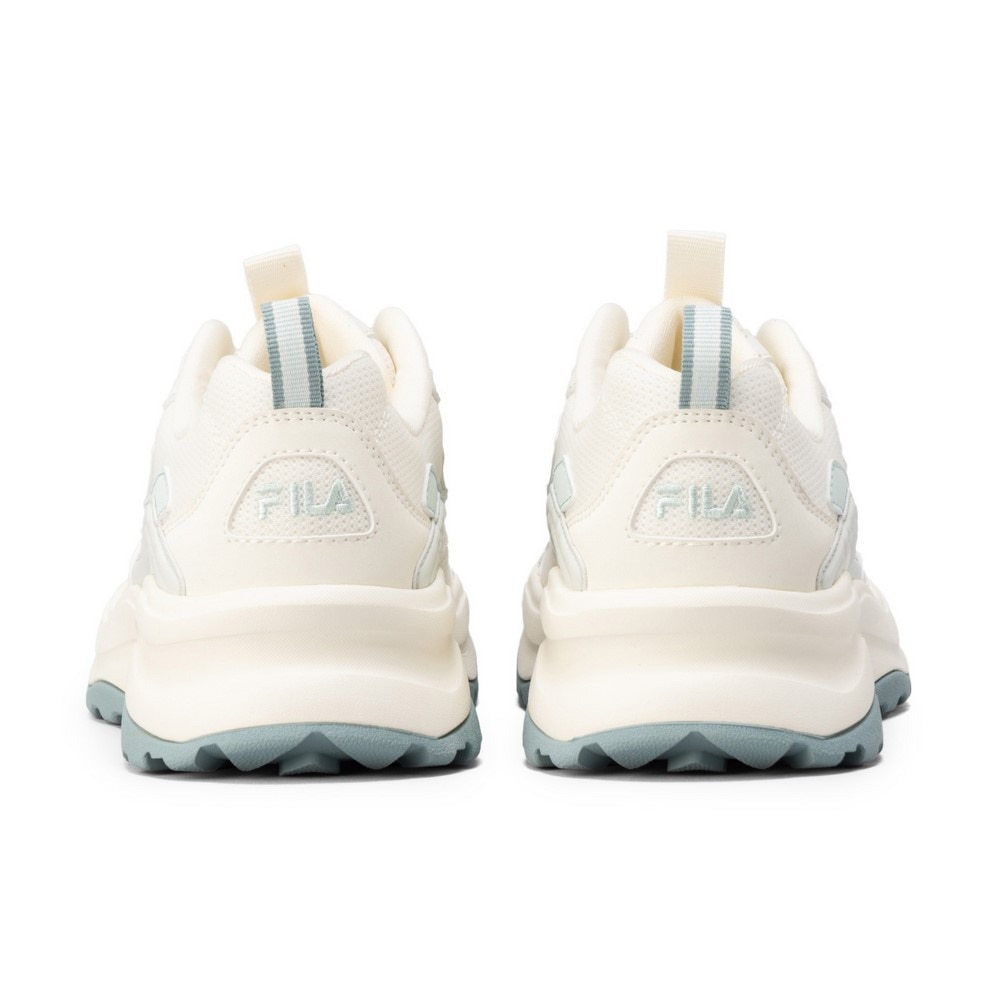 フィラ（FILA）（レディース）カジュアルシューズ ウッドブロック v2 ホワイト ブルー 1RM02749G150 スニーカー スポーツ