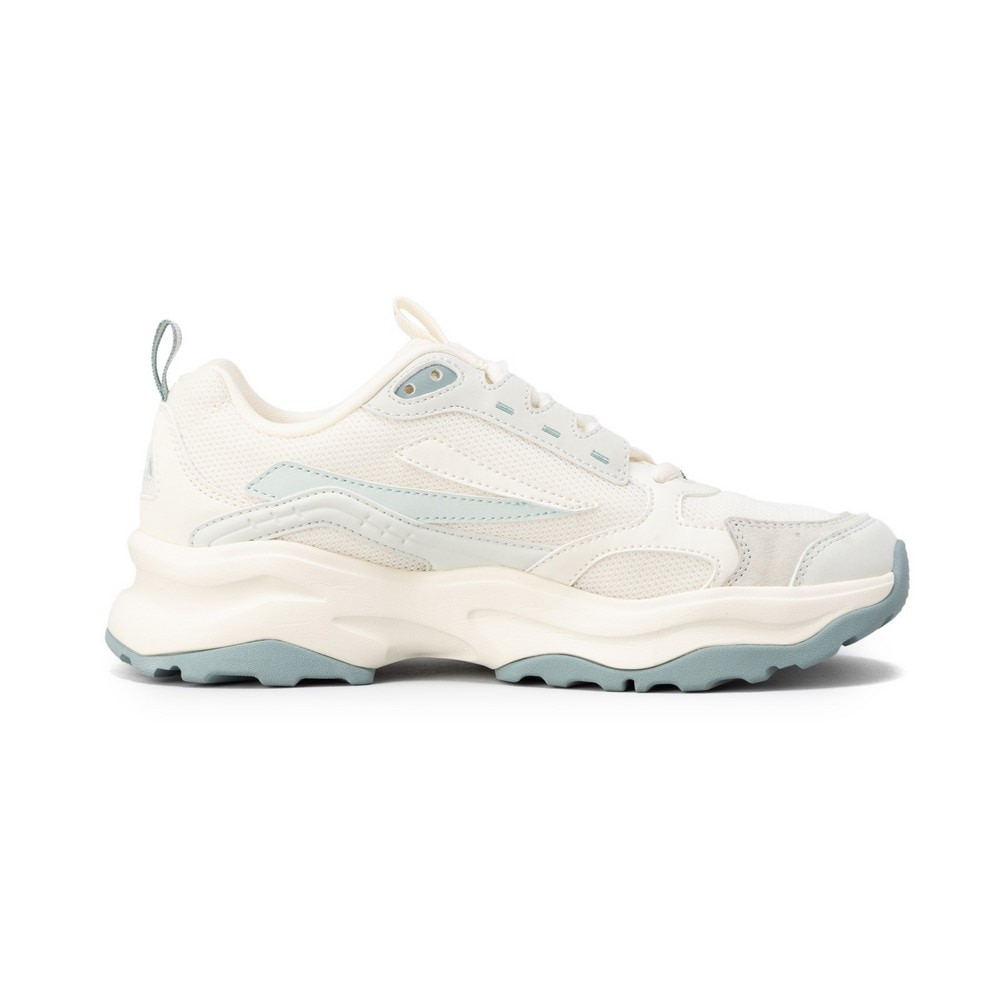 フィラ（FILA）（レディース）カジュアルシューズ ウッドブロック v2 ホワイト ブルー 1RM02749G150 スニーカー スポーツ