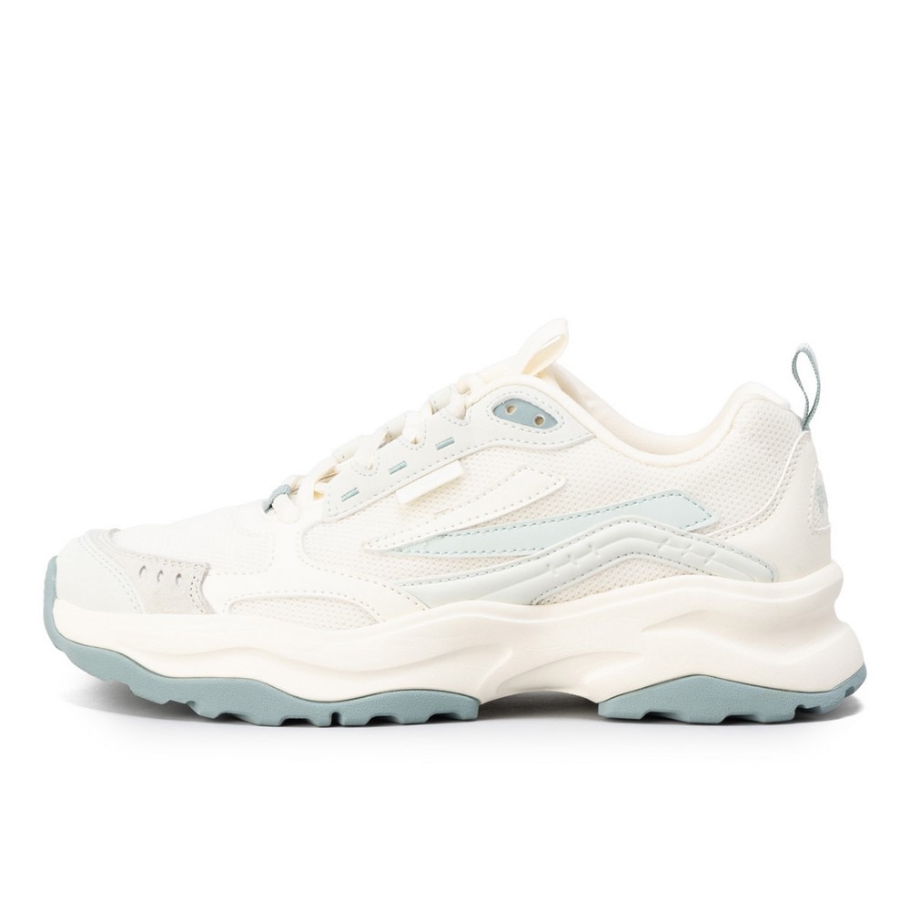 フィラ（FILA）（レディース）カジュアルシューズ ウッドブロック v2 ホワイト ブルー 1RM02749G150 スニーカー スポーツ