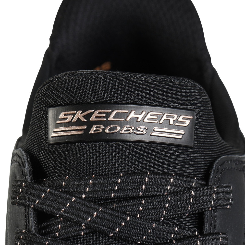 スケッチャーズ（SKECHERS）（レディース）カジュアルシューズ スリップインズ ボブス SQUAD 4-KEY LOOK 117740-BBK