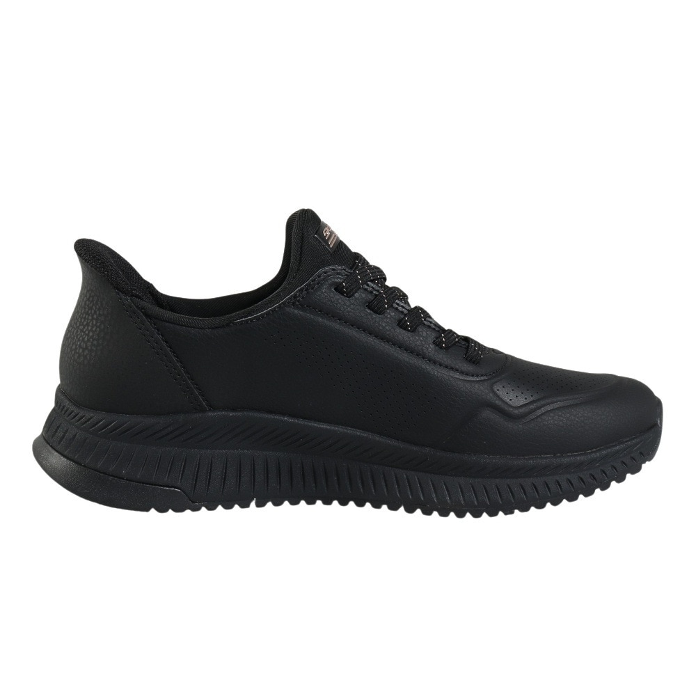 スケッチャーズ（SKECHERS）（レディース）カジュアルシューズ スリップインズ ボブス SQUAD 4-KEY LOOK 117740-BBK
