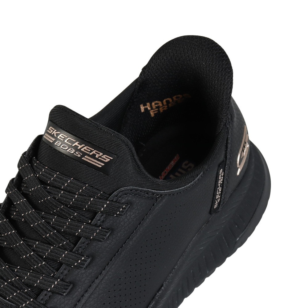 スケッチャーズ（SKECHERS）（レディース）カジュアルシューズ スリップインズ ボブス SQUAD 4-KEY LOOK 117740-BBK