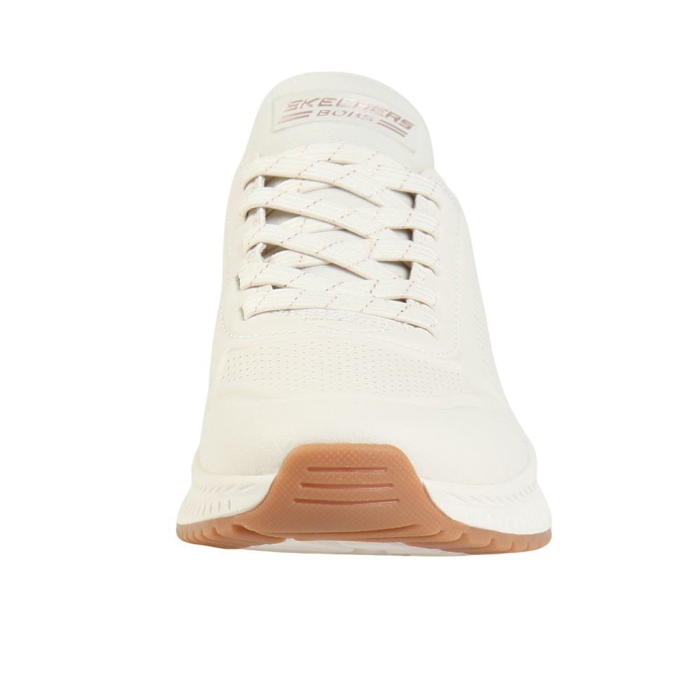 スケッチャーズ（SKECHERS）（レディース）カジュアルシューズ スリップインズ ボブス SQUAD 4-KEY LOOK 117740-WHT