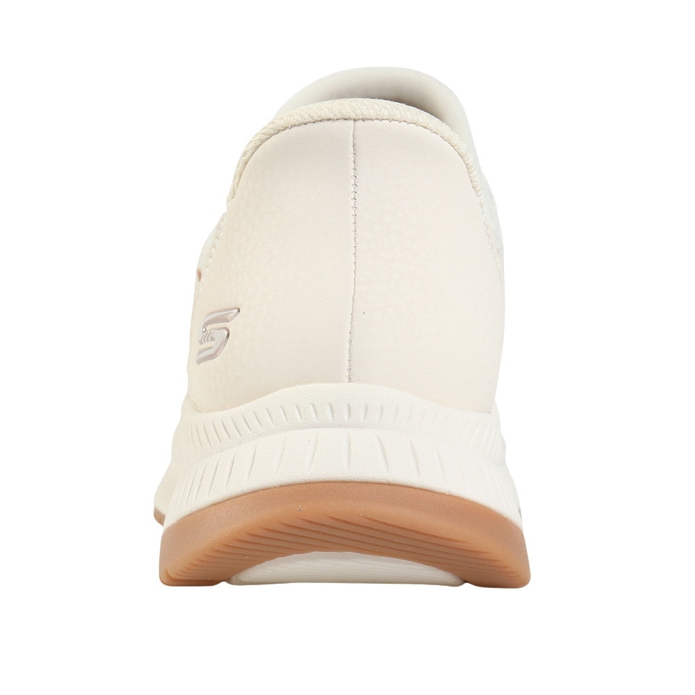 スケッチャーズ（SKECHERS）（レディース）カジュアルシューズ スリップインズ ボブス SQUAD 4-KEY LOOK 117740-WHT