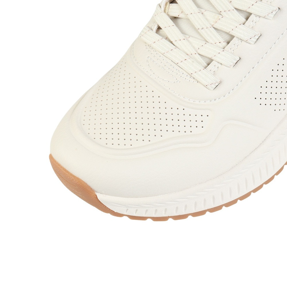 スケッチャーズ（SKECHERS）（レディース）カジュアルシューズ スリップインズ ボブス SQUAD 4-KEY LOOK 117740-WHT