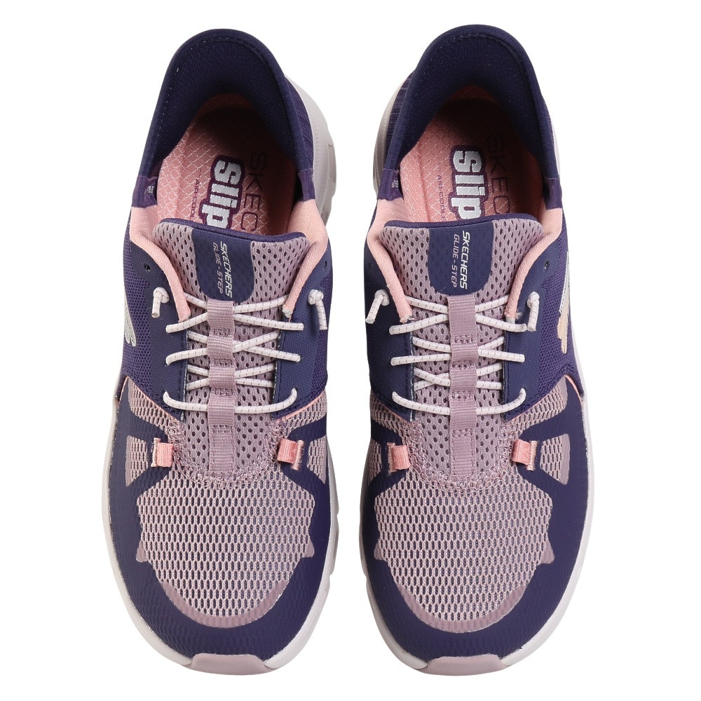 スケッチャーズ（SKECHERS）（レディース）カジュアルシューズ スリップインズ グライドステップ プロ パープル 150420-PRCL スニーカー