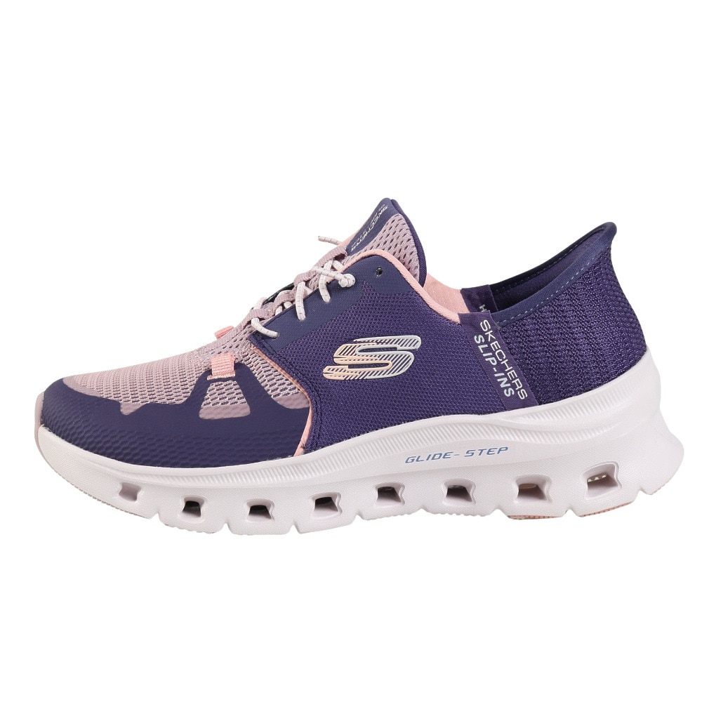 スケッチャーズ（SKECHERS）（レディース）カジュアルシューズ スリップインズ グライドステップ プロ パープル 150420-PRCL スニーカー
