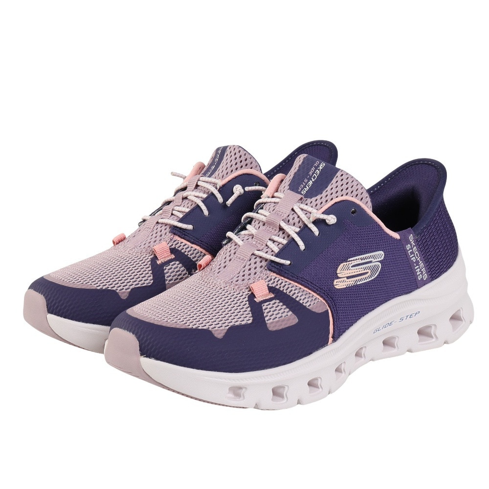 スケッチャーズ（SKECHERS）（レディース）カジュアルシューズ スリップインズ グライドステップ プロ パープル 150420-PRCL スニーカー