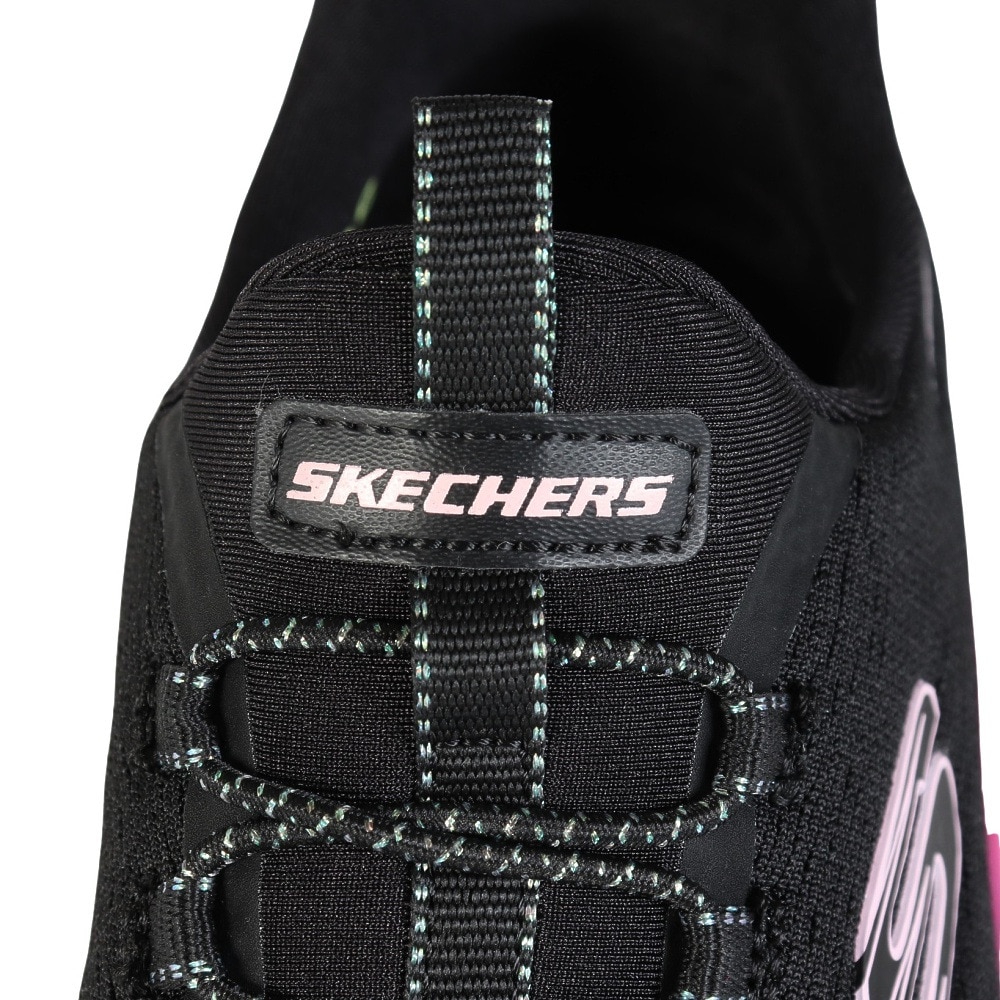 スケッチャーズ（SKECHERS）（レディース）カジュアルシューズ スリップインズ サミット プラス シマーリング ストリッド 150619-BKMT