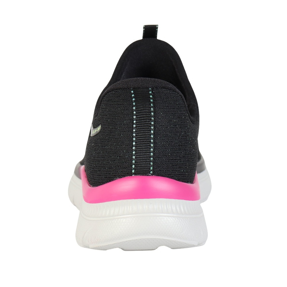 スケッチャーズ（SKECHERS）（レディース）カジュアルシューズ スリップインズ サミット プラス シマーリング ストリッド 150619-BKMT