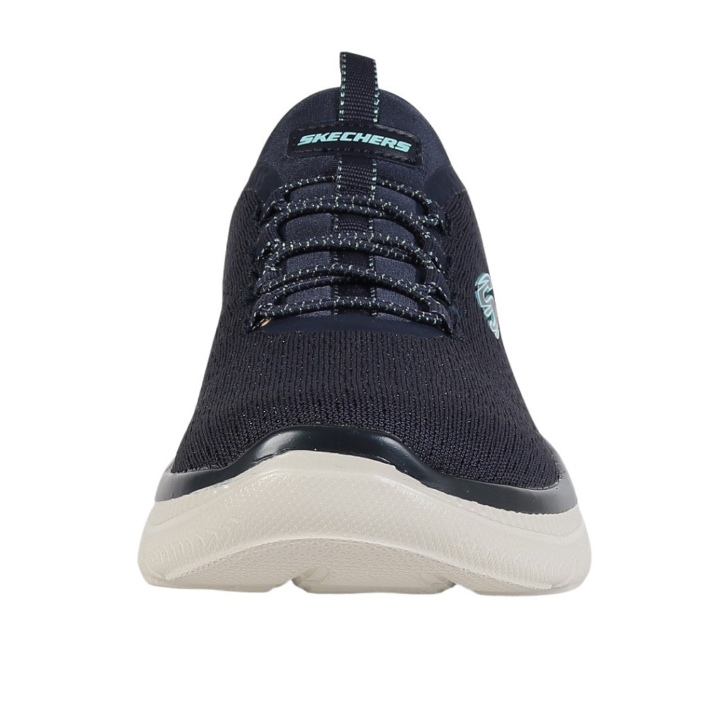 スケッチャーズ（SKECHERS）（レディース）カジュアルシューズ スリップインズ サミット プラス シマーリング ストリッド 150619-NVY