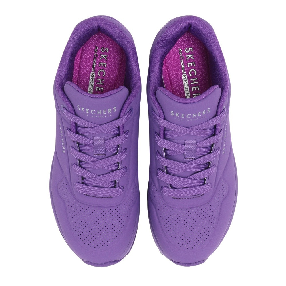 スケッチャーズ（SKECHERS）（レディース）カジュアルシューズ ウノ スタンド オン エア バイオレット 73690-VIL スニーカー