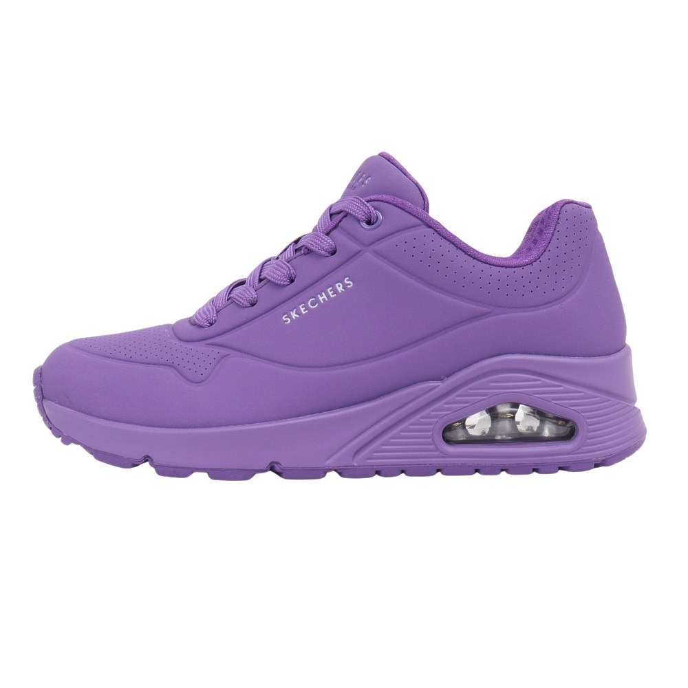 スケッチャーズ（SKECHERS）（レディース）カジュアルシューズ ウノ スタンド オン エア バイオレット 73690-VIL スニーカー