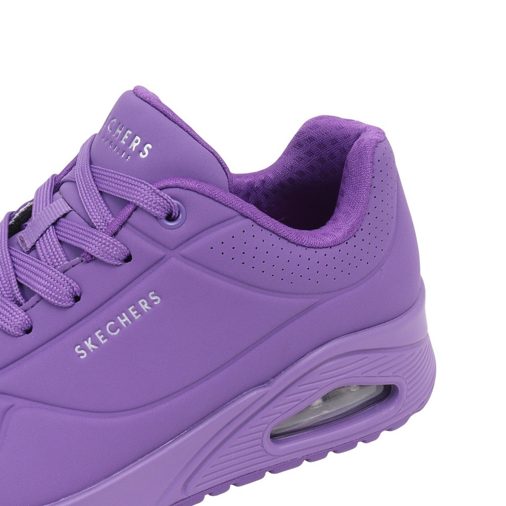 スケッチャーズ（SKECHERS）（レディース）カジュアルシューズ ウノ スタンド オン エア バイオレット 73690-VIL スニーカー