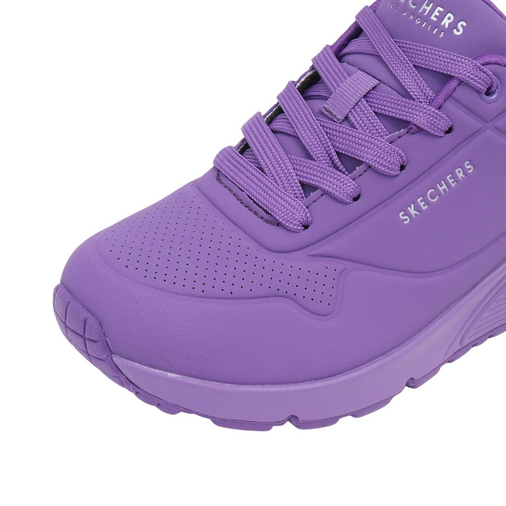 スケッチャーズ（SKECHERS）（レディース）カジュアルシューズ ウノ スタンド オン エア バイオレット 73690-VIL スニーカー