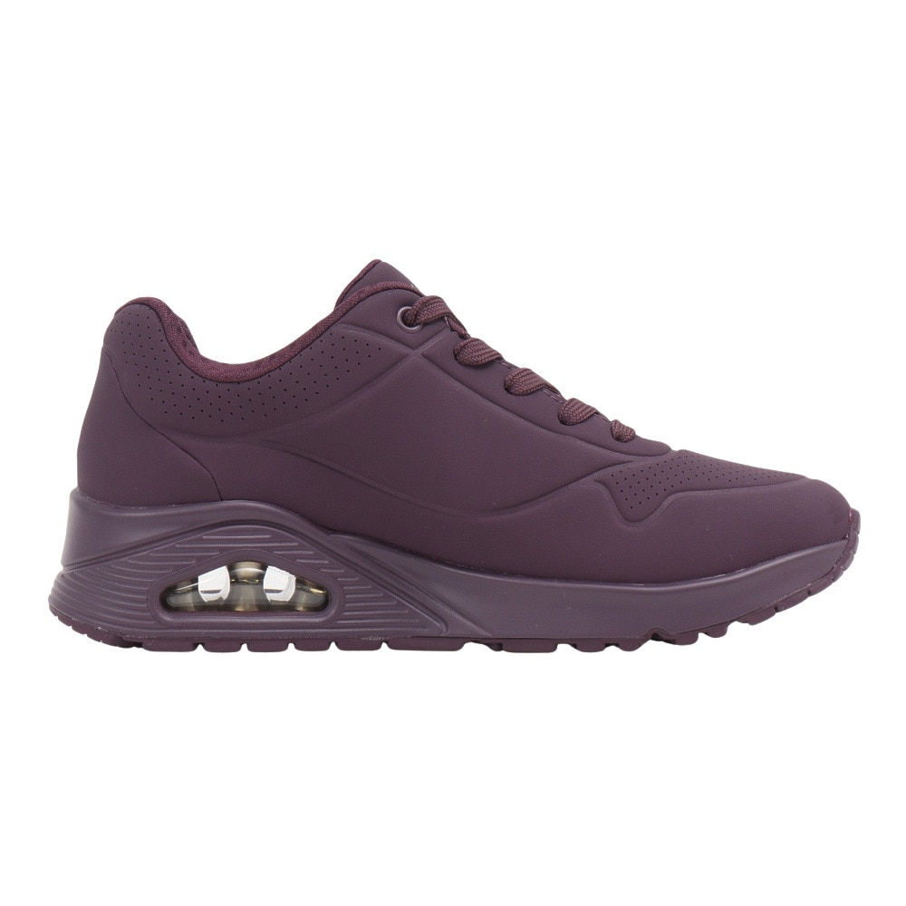 スケッチャーズ（SKECHERS）（レディース）カジュアルシューズ ウノ スタンド オン エア バーガンディ 73690-WINE スニーカー