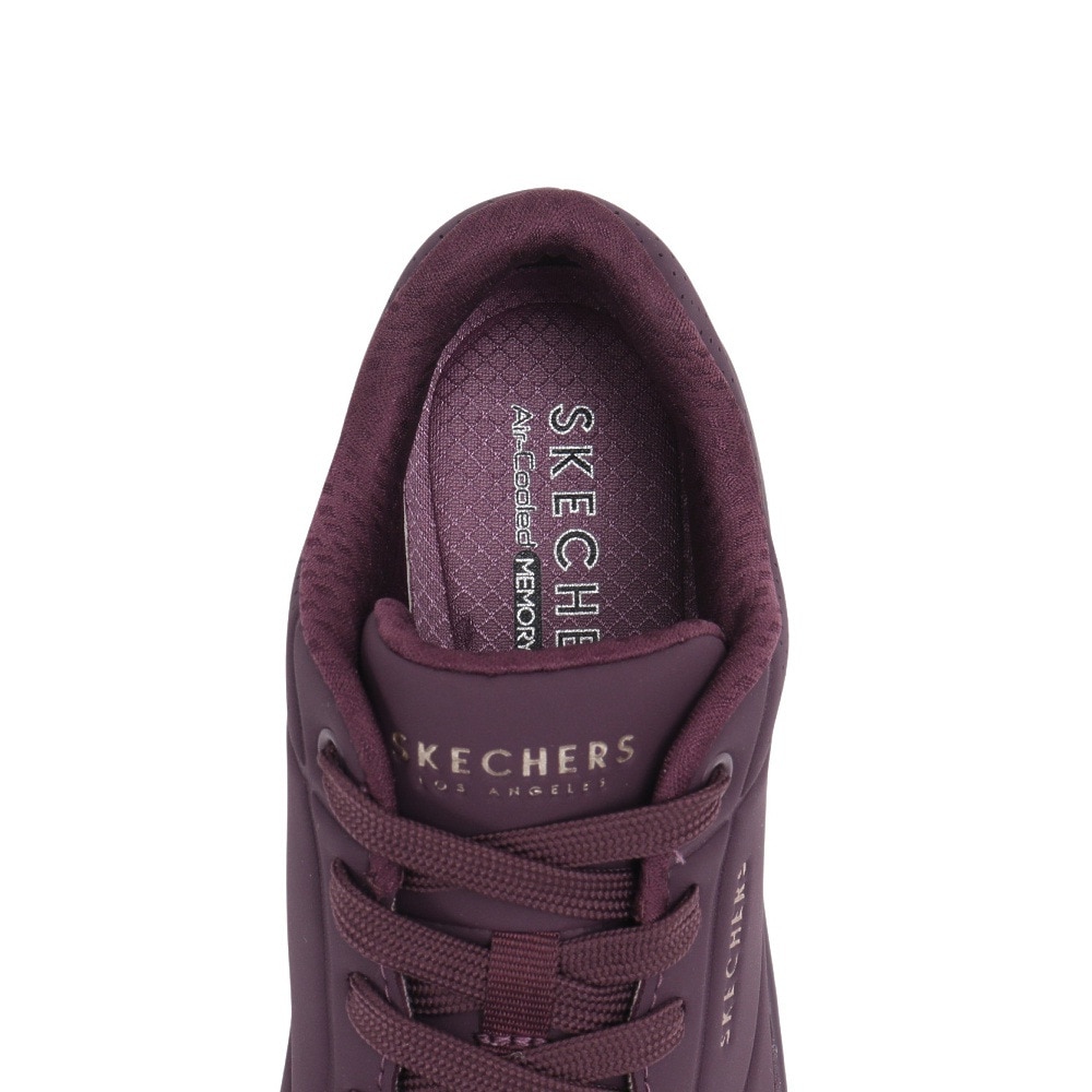 スケッチャーズ（SKECHERS）（レディース）カジュアルシューズ ウノ スタンド オン エア バーガンディ 73690-WINE スニーカー