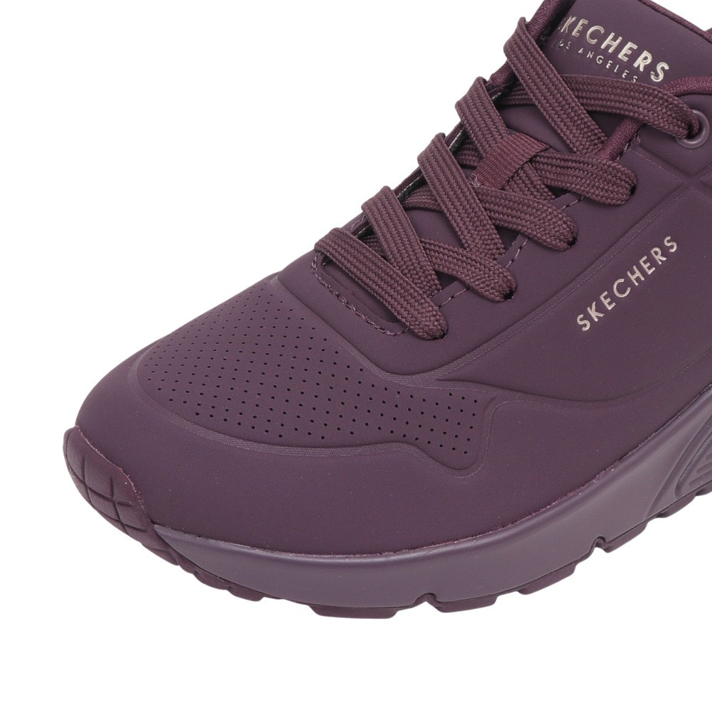 スケッチャーズ（SKECHERS）（レディース）カジュアルシューズ ウノ スタンド オン エア バーガンディ 73690-WINE スニーカー