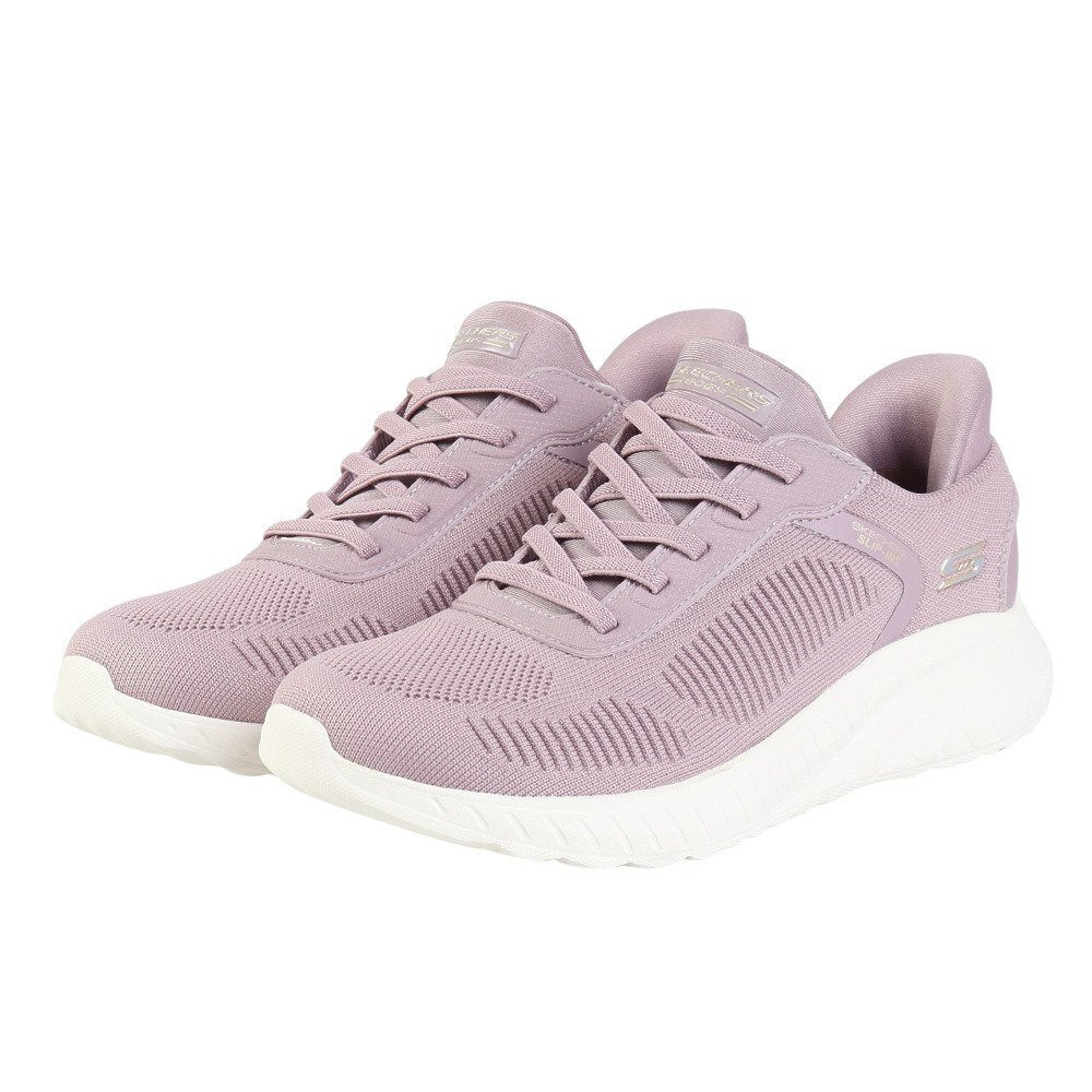 SKECHERS �J�W���A���V���[�Y �X���b�v�C���Y �{�u�X �X�|�[�g �X�N���b�h �J�I�X ���x���_�[ 117497W-LAV �Q�S�D�T ���x���_�[ �V���[�Y