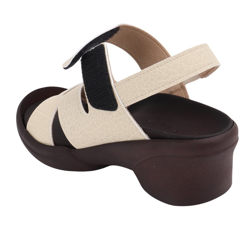リゲッタ（Re:getA）（レディース）カジュアルシューズ クロスベルト ウェッジサンダル R2682 IVO