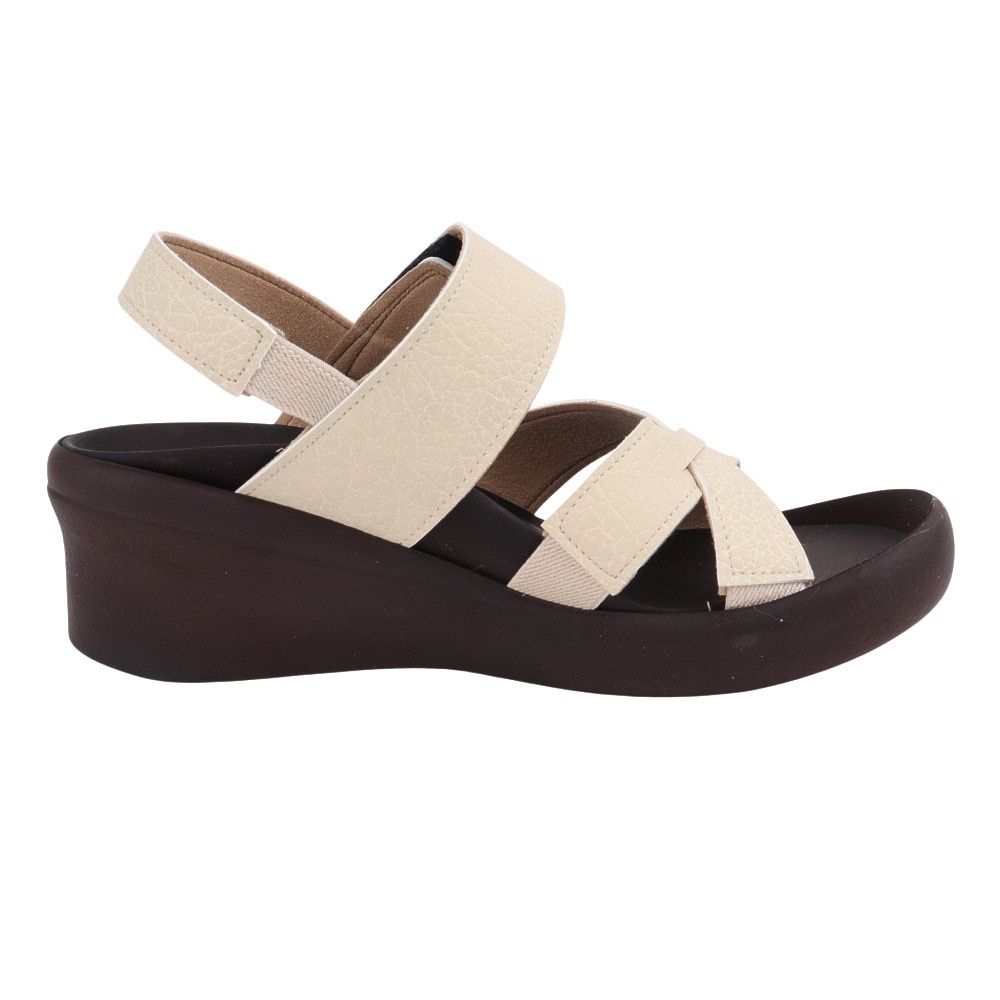 リゲッタ（Re:getA）（レディース）カジュアルシューズ クロスベルト ウェッジサンダル R2682 IVO