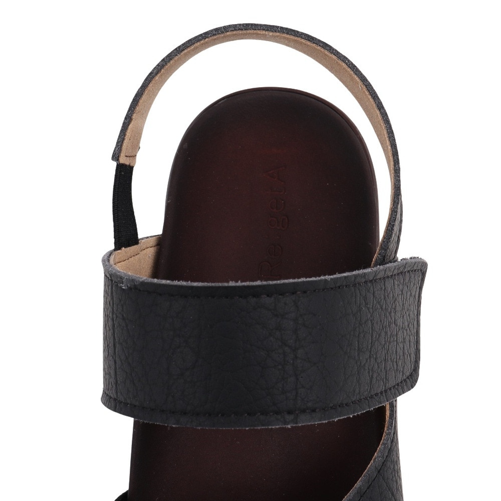 リゲッタ（Re:getA）（レディース）カジュアルシューズ クロスベルト ウェッジサンダル R2682BLK