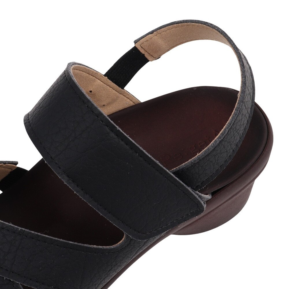 リゲッタ（Re:getA）（レディース）カジュアルシューズ クロスベルト ウェッジサンダル R2682BLK