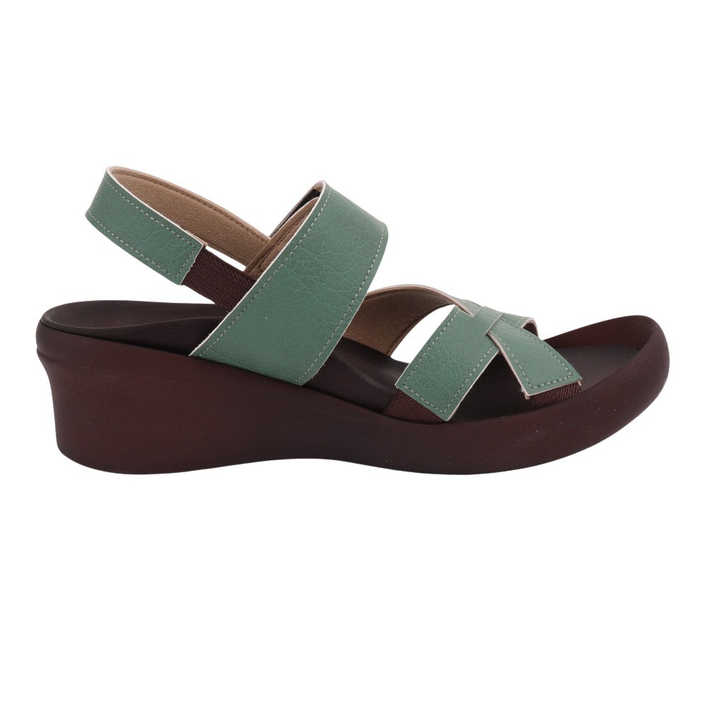 リゲッタ（Re:getA）（レディース）カジュアルシューズ クロスベルト ウェッジサンダル R2682LBL