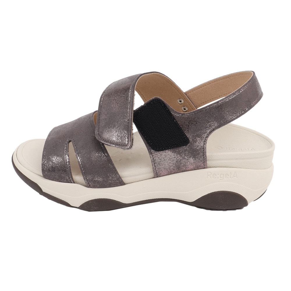 リゲッタ（Re:getA）（レディース）カジュアルシューズ 軽量厚底サンダル RE3001GUM
