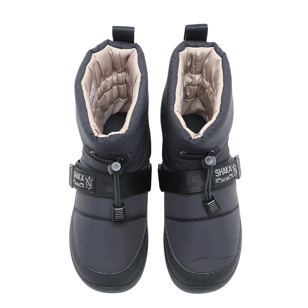 シャカ（SHAKA）（レディース）ショートブーツ 撥水 黒 シュラフキャンプブーティ SCHLAF CAMP BOOTIE ブラック 433235 Black ウィンターシューズ 中綿ブーツ 