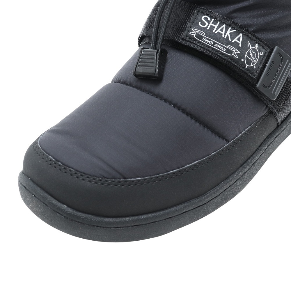 シャカ（SHAKA）（レディース）ショートブーツ 撥水 黒 シュラフキャンプブーティ SCHLAF CAMP BOOTIE ブラック 433235 Black ウィンターシューズ 中綿ブーツ 