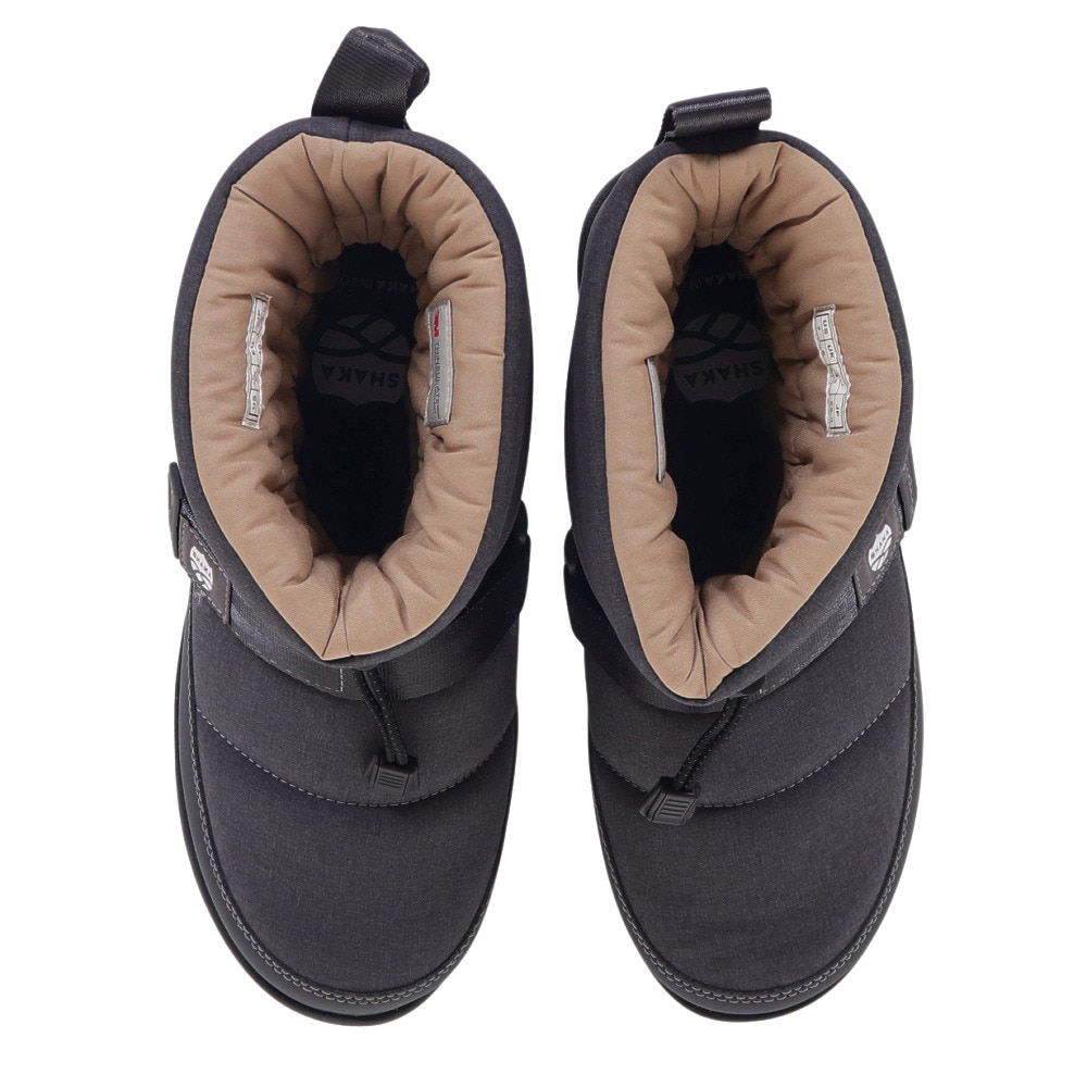 シャカ（SHAKA）（レディース）ブーツ カジュアルシューズ 中綿ウィンターブーツ SCHLAF CAMP BOOTIE SK-235 Charcoal
