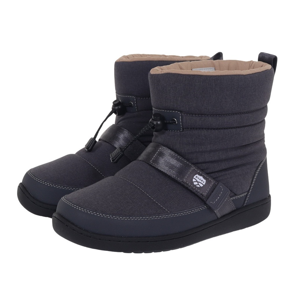 SHAKA ブーツ カジュアルシューズ 中綿ウィンターブーツ SCHLAF CAMP BOOTIE SK-235 Charcoal ２５．０ 99 シューズ