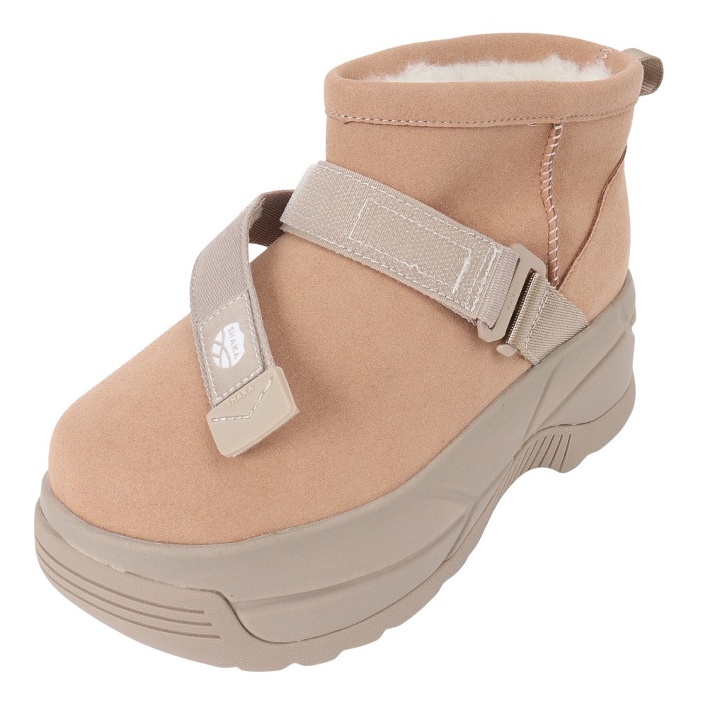 シャカ（SHAKA）（レディース）ブーツ カジュアルシューズ 厚底 ショート ムートン ブーツ CHUNKY SK-299 Tan/Tp01M