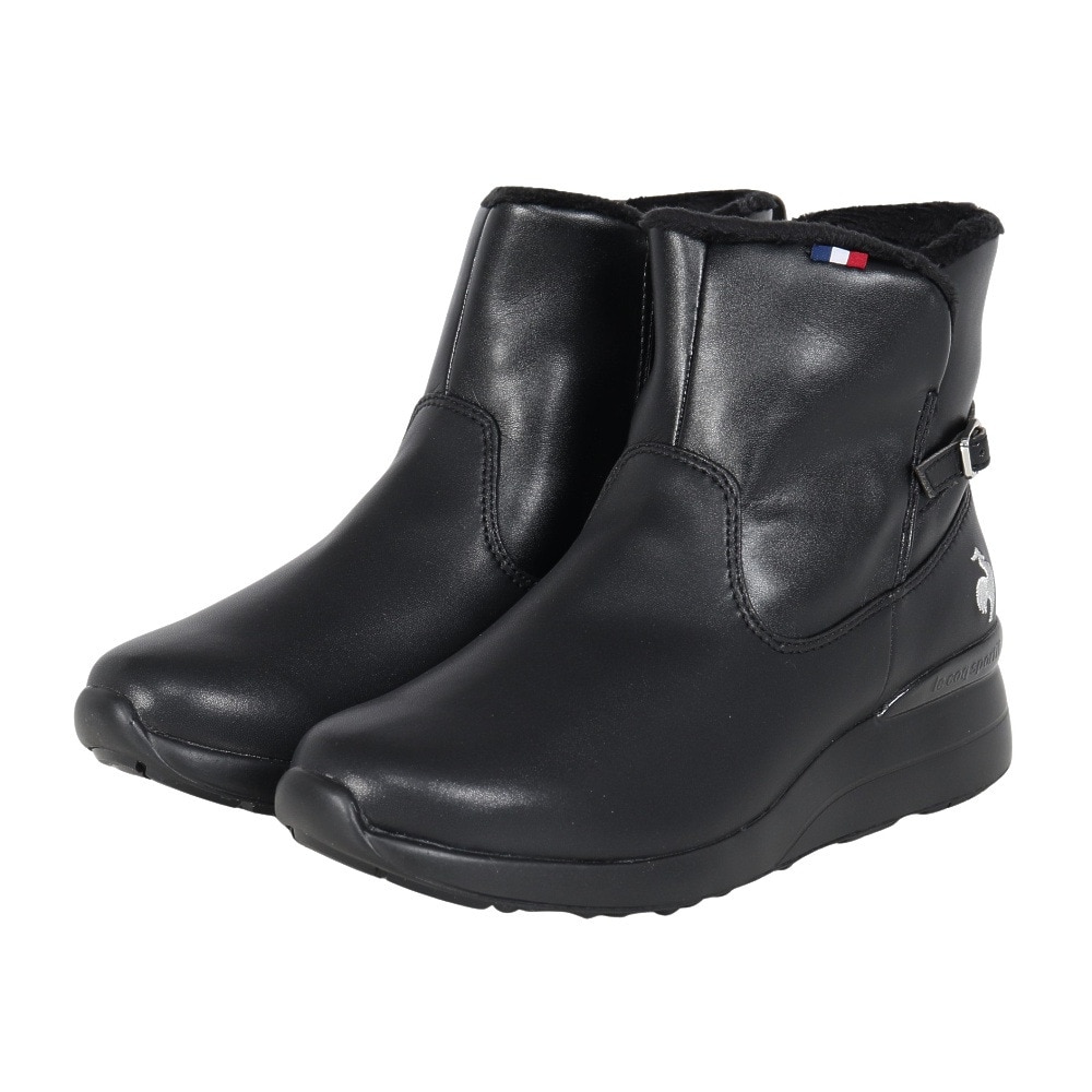 ルコックスポルティフ（lecoqsportif）（レディース）ブーツ カジュアルシューズ LCS デュアン IV ブラック シルバー LU5FBT87LZ BKSL シューズ