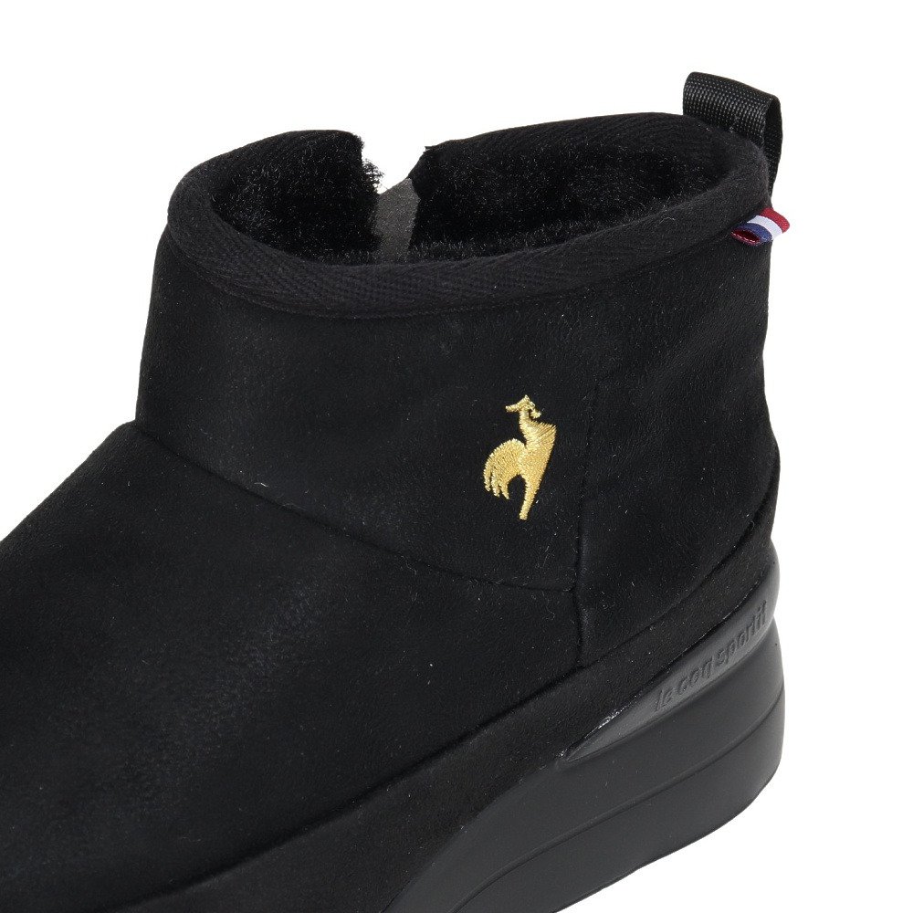 ルコックスポルティフ（lecoqsportif）（レディース）ブーツ カジュアルシューズ LCS ムート ブラック ゴールド LU5FBT91LZ BKGD シューズ